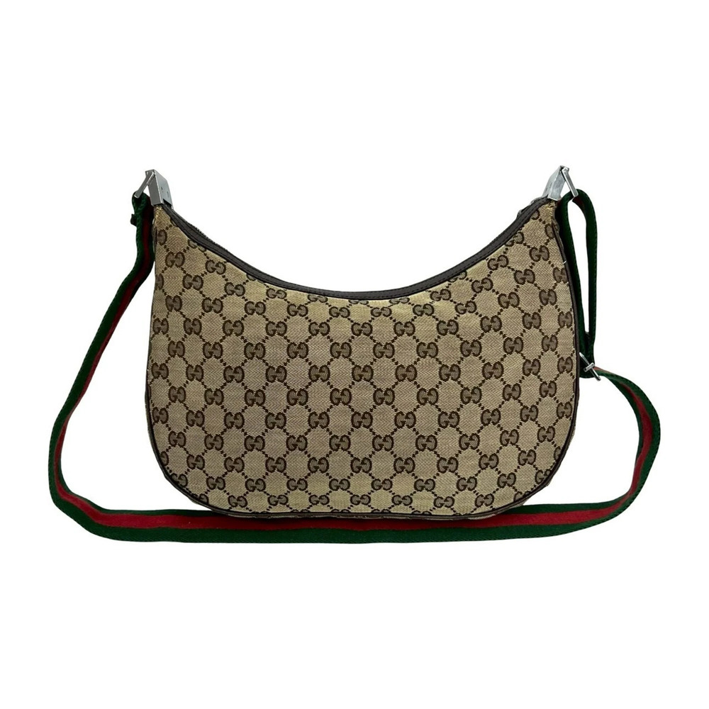 GUCCI Authentic Brown Leather Shoulder Bag - Picture 3 of 10
